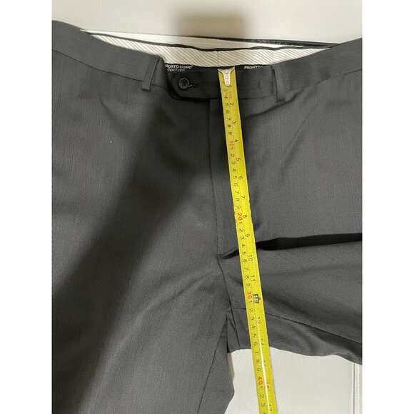 Pronto Uomo Couture Men's Wool Dress Pants Size 38 Waist Gray - Picture 8 of 9